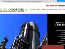 Tablet Screenshot of mondial-industrie.com